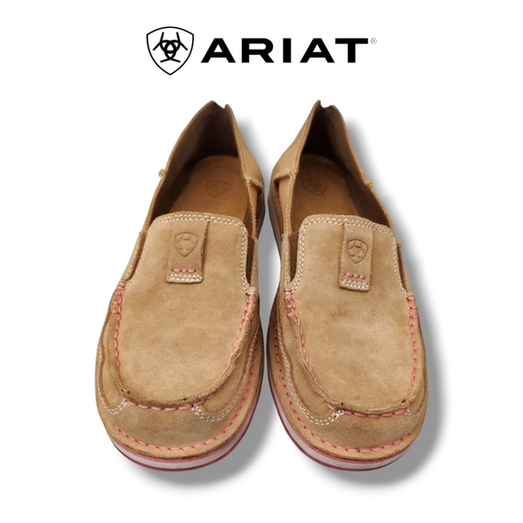 Ariat Cruiser Dirty Taupe Suede Leather Loafers Slip-On Shoes Women's 8 - Picture 6 of 13
